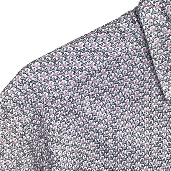 Stone Rose Shirt Mens XL Button Up Subtle Marijuana Leaf Novelty Print - Picture 2 of 12